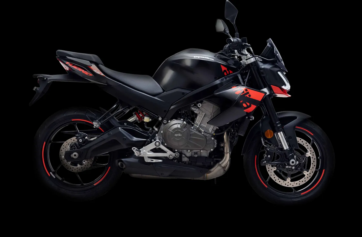 Tuono 457 in Mamba Black, side view
